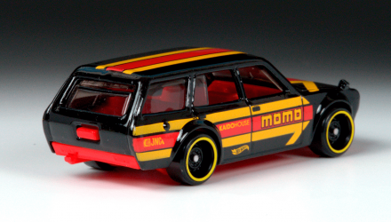 Машинка Базова Hot Wheels Datsun Bluebird Wagon (510) Speed Graphics 1:64 GHF35 Black - Retromagaz, image 4