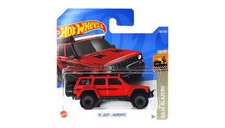 Машинка Базовая Hot Wheels '95 Jeep Cherokee Baja Blazers 1:64 HCX28 Red - Retromagaz, image 1