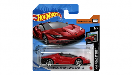 Машинка Базовая Hot Wheels '16 Lamborghini Centenario Roadster Roadsters 1:64 GLN67 Red - Retromagaz, image 1