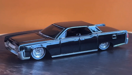 Машинка Premium Hot Wheels The Matrix '64 Lincoln Continental Rep. Entertainment 1:64 HCP06 Black - Retromagaz, image 2