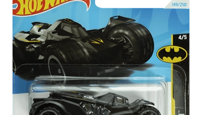 Машинка Базовая Hot Wheels Batman: Arkham Knight Batmobile Batman 1:64 HTB22 Black - Retromagaz, image 1