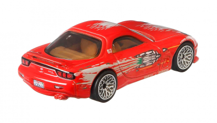 Машинка Premium Hot Wheels '95 Mazda RX-7 Fast & Furious 1:64 GJR76 Red - Retromagaz, image 3