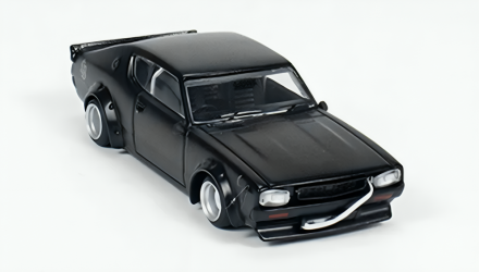 Машинка Premium MINI GT Nissan Skyline Kenmeri Liberty Walk 1:64 Black - Retromagaz, image 4