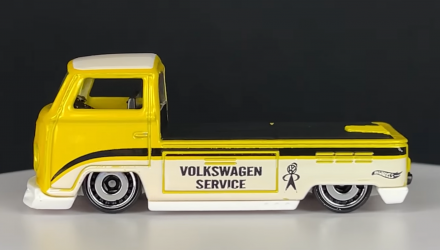 Тематическая Машинка Hot Wheels Volkswagen T2 Pickup Volkswagen 1:64 HDH40 Yellow - Retromagaz, image 4