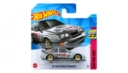 Машинка Базовая Hot Wheels '87 Ford Sierra Cosworth The `80S 1:64 HKJ59 Silver - Retromagaz, image 1