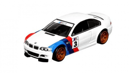 Машинка Premium Hot Wheels 4шт 2016 BMW M2 / 2001 M5 (E39) / M3 (E46) / Fleet Flyer Diorama 1:64 HCR52 White - Retromagaz, image 3