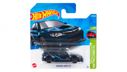 Машинка Базова Hot Wheels Subaru WRX STI Hatchbacks 1:64 HCV32 Dark Blue - Retromagaz, image 1