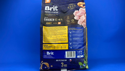 Сухий Корм для Собак Brit Premium Adult M Курка 3kg - Retromagaz, image 2