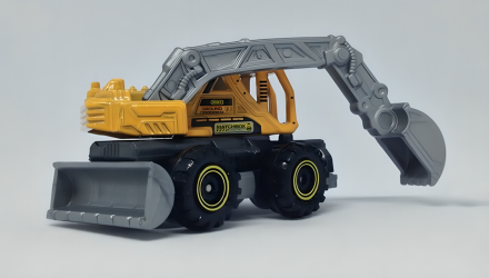 Машинка Велике Місто Matchbox Ground Grabber Екскава́тор Adventure 1:64 HXM64 Yellow - Retromagaz, image 3