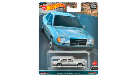 Машинка Premium Hot Wheels Mercedes-Benz 500 E Canyon Warriors 1:64 FPY86/HKC55 Silver - Retromagaz, image 1