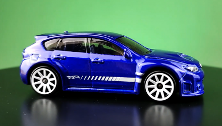 Машинка Базовая Hot Wheels Subaru WRX STI J-Imports 1:64 HKJ10 Dark Blue - Retromagaz, image 2