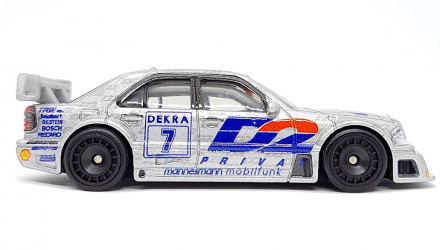 Машинка Premium Hot Wheels 1994 AMG-Mercedes C-Class DTM Touring Car Deutschland Design 1:64 HCJ80 Silver - Retromagaz, image 4