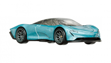 Машинка Premium Hot Wheels McLaren Speedtail Exotic Envy 1:64 HCJ92 Metallic Blue - Retromagaz, image 2