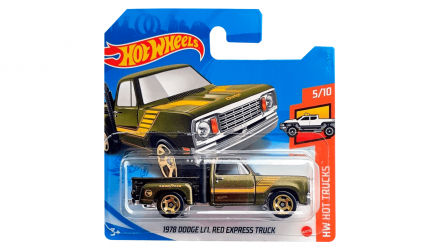 Машинка Базова Hot Wheels 1978 Dodge Li'l Red Express Truck Treasure Hunts Hot Trucks 1:64 GTC95 Green - Retromagaz, image 1