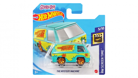 Машинка Базовая Hot Wheels Scooby-Doo! The Mystery Machine Screen Time 1:64 GRX97 Turquoise - Retromagaz, image 1