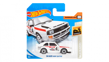 Машинка Базовая Hot Wheels '84 Audi Sport Quattro Baja Blazers 1:64 FWG04 White - Retromagaz, image 1