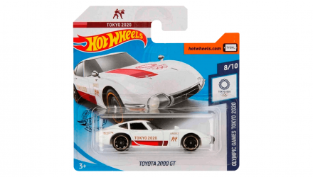 Машинка Базовая Hot Wheels Toyota 2000GT Olympic Games Tokyo 2020 1:64 GHF55 White - Retromagaz, image 1