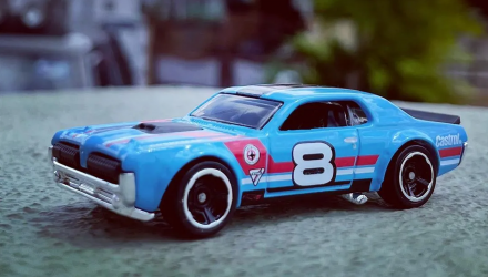 Машинка Базовая Hot Wheels '68 Mercury Cougar Muscle Mania 1:64 HCV59 Blue - Retromagaz, image 3