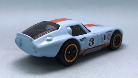 Машинка Базовая Hot Wheels Shelby Cobra Daytona Coupe Gulf Race Day 1:64 HTC77 Blue - Retromagaz, image 2