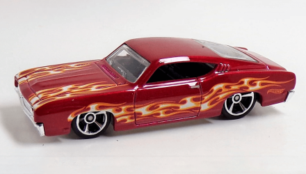 Машинка Базовая Hot Wheels '69 Ford Torino Talladega Flames 1:64 FYC39 Red - Retromagaz, image 2