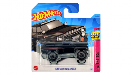 Машинка Базова Hot Wheels 1988 Jeep Wagoneer The `80S 1:64 HKJ63 Black - Retromagaz, image 1