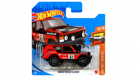 Машинка Базовая Hot Wheels Range Rover Classic Hot Trucks 1:64 GRX34 Red - Retromagaz, image 1