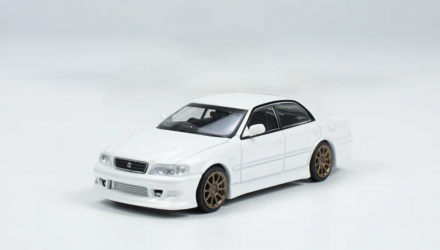 Машинка Premium Tarmac Works VERTEX Toyota Chaser JZX100 Lamley GLOBAL64 1:64 T64G-007-WH White - Retromagaz, image 2