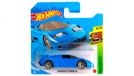 Машинка Базовая Hot Wheels '94 Bugatti EB110 SS Exotics 1:64 GRX25 Blue - Retromagaz, image 1