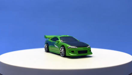 Тематическая Машинка Hot Wheels '95 Mitsubishi Eclipse Fast & Furious 1:64 HNR91 Green - Retromagaz, image 1