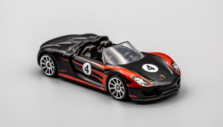 Машинка Базова Hot Wheels Porsche 918 Spyder Roadsters 1:64 FYD27 Black - Retromagaz, image 2