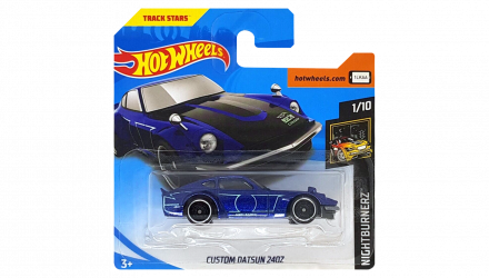 Машинка Базовая Hot Wheels Custom Datsun 240Z Nightburnerz 1:64 FJX64 Blue - Retromagaz, image 1