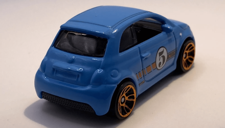 Машинка Базова Hot Wheels Fiat 500e Compact Kings 1:64 HTD03 Blue - Retromagaz, image 2