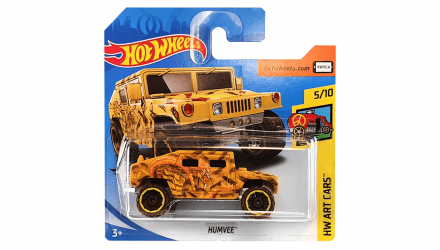 Машинка Базова Hot Wheels HMMWV Humvee Art Cars 1:64 GHC17 Tan - Retromagaz, image 1