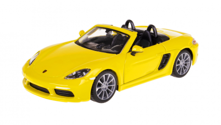 Машинка Bburago Porsche 718 Boxter 1:32 Yellow - Retromagaz, image 2