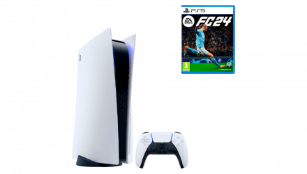 Набор Консоль Sony PlayStation 5 Blu-ray 825GB White Б/У  + Игра EA Sports FC 24 Русская Озвучка Новый - Retromagaz, image 1