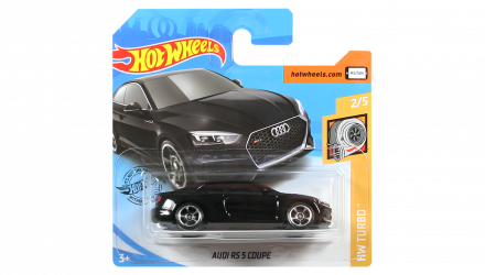 Машинка Базовая Hot Wheels Audi RS 5 Coupe Turbo 1:64 GHF39 Black - Retromagaz, image 1