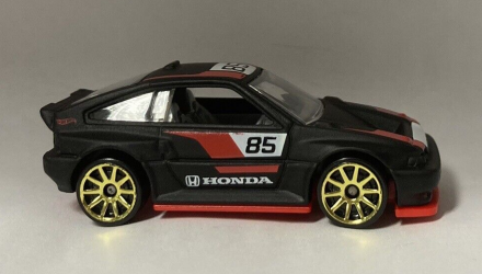 Тематическая Машинка Hot Wheels '85 Honda CR-X Honda 70th Anniversary 1:64 FKD23 Black - Retromagaz, image 6