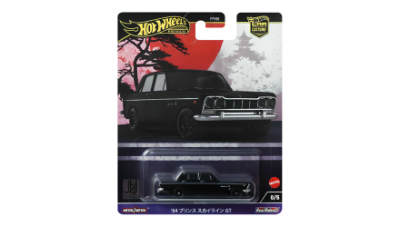 Машинка Premium Hot Wheels '64 Prince Skyline GT Chase Japan Historics 1:64 HRV87 Black - Retromagaz, image 6