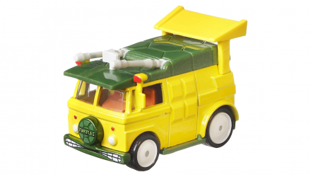 Машинка Premium Hot Wheels Teenage Mutant Ninja Turtles Party Wagon Rep. Entertainment 1:64 DMC55/GJR50 Yellow - Retromagaz, image 2