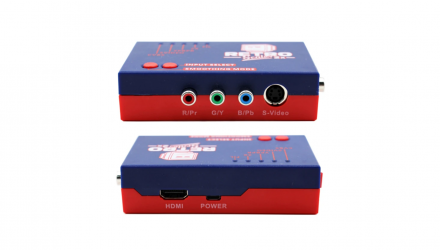 Адаптер Комбінований RetroScaler N64 2X AV to HDMI Converter and Line-Doubler Blue Red Б/У - Retromagaz, image 3