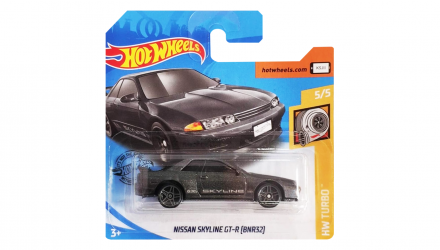 Машинка Базова Hot Wheels Nissan Skyline GT-R (BNR32) Turbo 1:64 GHD03 Grey - Retromagaz, image 1