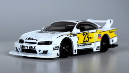 Машинка Premium Hot Wheels LB Super Silhouette Nissan Silvia (S15) Boulevard 1:64 HRT64 White - Retromagaz, image 2