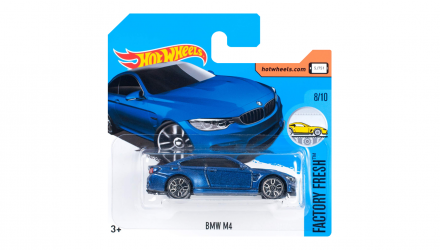 Машинка Базова Hot Wheels BMW M4 Factory Fresh 1:64 DTX57 Dark Blue - Retromagaz, image 1