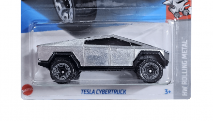 Машинка Базова Hot Wheels Tesla Cybertruck Rolling Metal 1:64 HTB55 Silver - Retromagaz, image 3