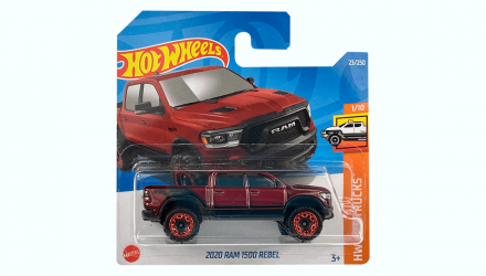 Машинка Базовая Hot Wheels 2020 RAM 1500 Rebel Hot Trucks 1:64 HCX93 Red - Retromagaz, image 1