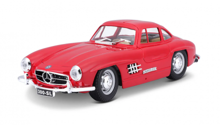 Машинка Bburago 1954 Mercedes-Benz 300 SL 1:24 Red - Retromagaz, image 2