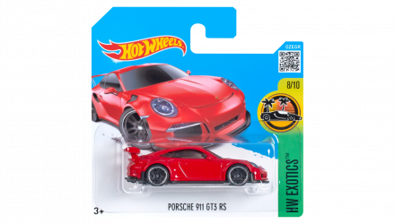 Машинка Базова Hot Wheels Porsche 911 GT3 RS Exotics 1:64 DHP00 Red - Retromagaz, image 1