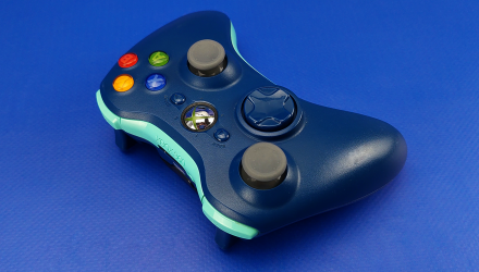 Геймпад Бездротовий Microsoft Xbox 360 Blue Б/У - Retromagaz, image 1