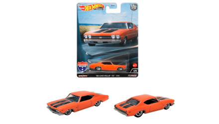 Машинка Premium Hot Wheels '69 Chevelle SS 396 American Scene HCJ83 Orange Новый - Retromagaz, image 6