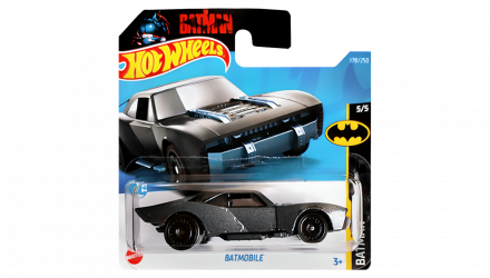 Машинка Базовая Hot Wheels Batmobile Batman 1:64 HCT65 Grey - Retromagaz, image 1